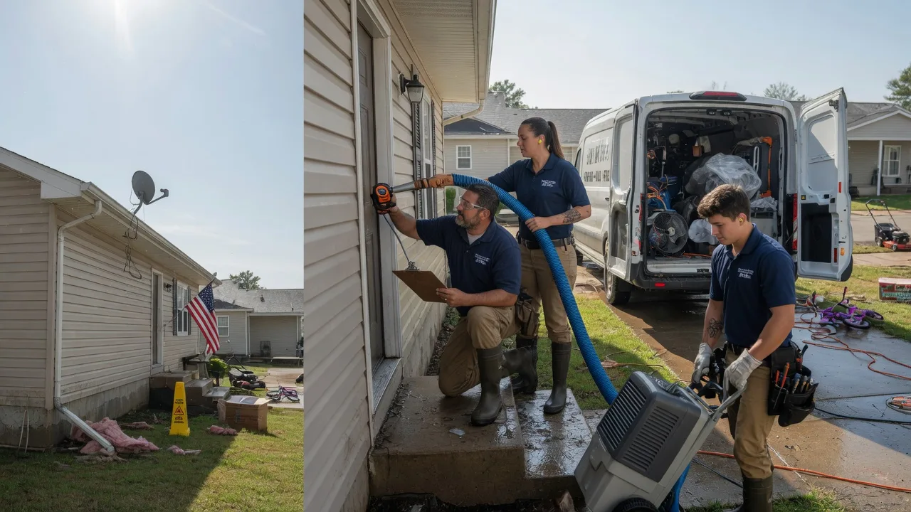 Ceiling Water Damage Restoration in Galena, KS near me